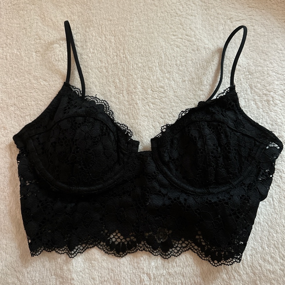 Garage Black Lace Bralette